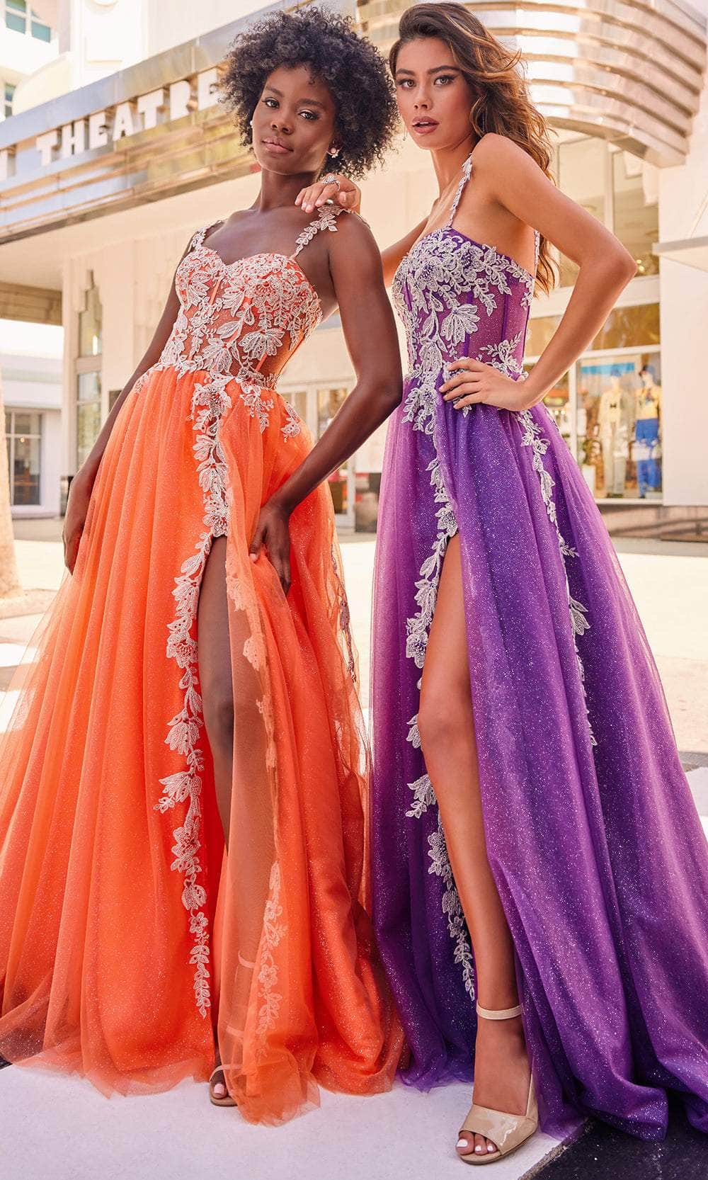 Colette For Mon Cheri CL2020 - Embroidered Sleeveless Prom Gown Prom Dresses