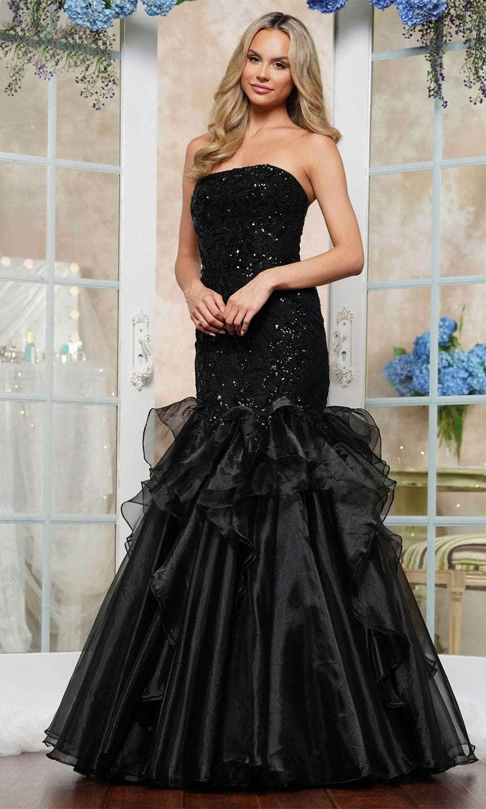 Colors Dress 3466 - Sequin Embellished Prom Dress Colors Dress 3466 - Sequin Embellished Prom Dress
