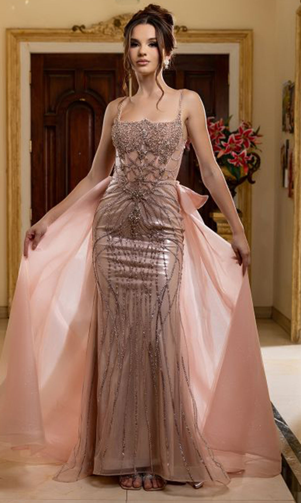 May Queen RQ8234 - Long Sheath Dress
