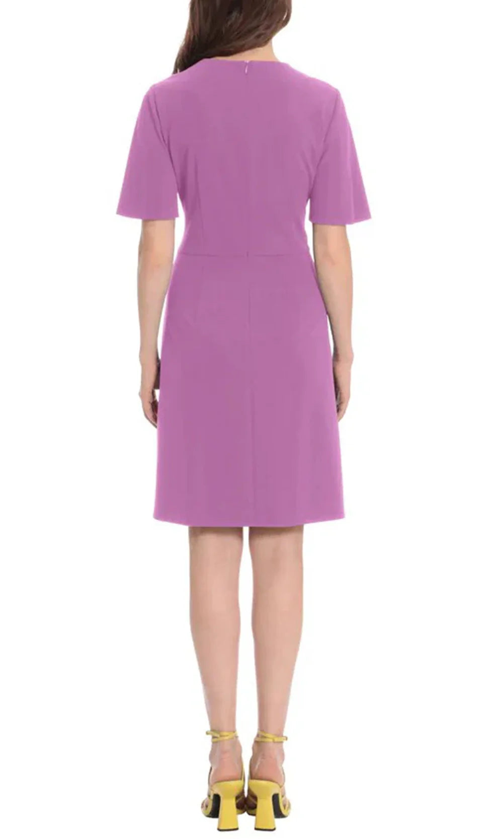 Donna Morgan D6891M - Knee-Length Jewel Dress with Waist Tie Homecoming Dresses