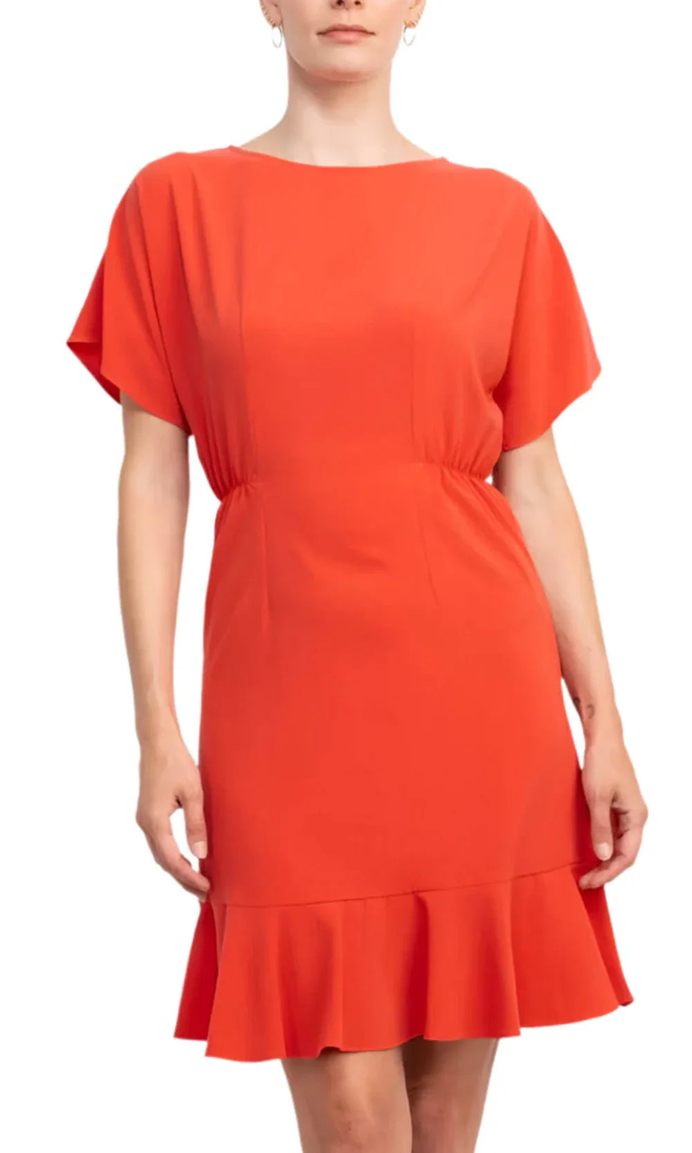 Donna Morgan D7704M - Jersey Jewel Neckline Short Dress Homecoming Dresses