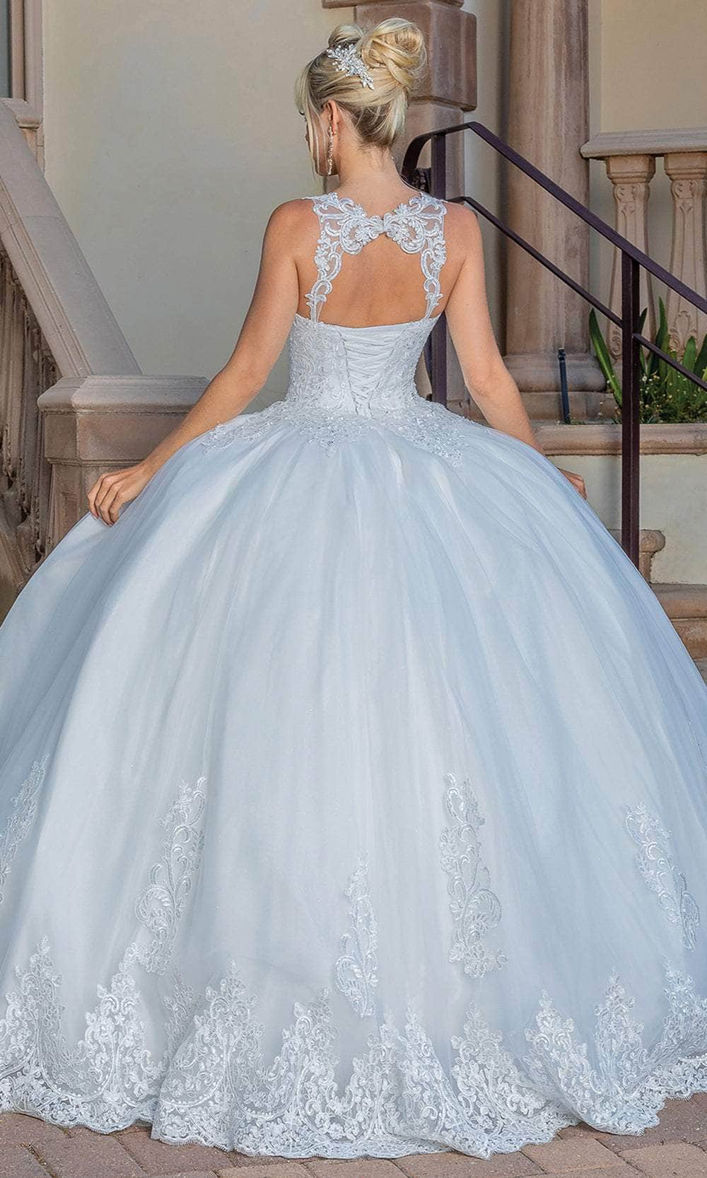 Dancing Queen 0259 - Sleeveless Embroidered Ballgown Quinceanera Dresses