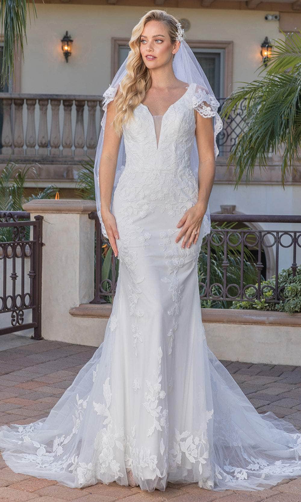 Dancing Queen Danq_0267 - Long Sheath Dress - Sleeveless, Fitted Bodice, Embroidery, Sheer Insert, Lace-Up Back, Back Zipper Closure, Train 2XL / Off Dancing Queen Danq_0267 - Long Sheath Dress - Sleeveless, Fitted Bodice, Embroidery, Sheer Insert, Lace-Up Back, Back Zipper Closure, Train 2XL / Off