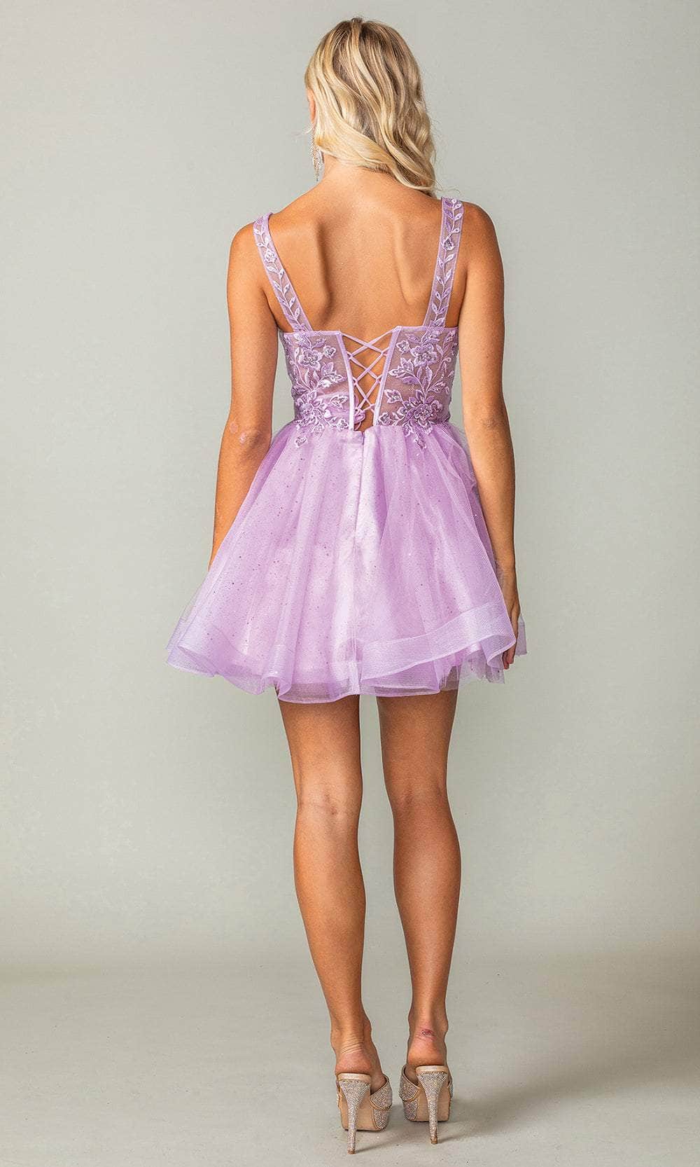 Dancing Queen 3390 - Beaded Tulle Cocktail Dress Special Occasion Dresses