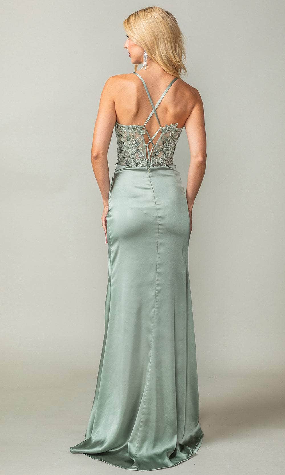 Dancing Queen 4416 - Sweetheart Neck Pleated Detail Gown Prom Dresses