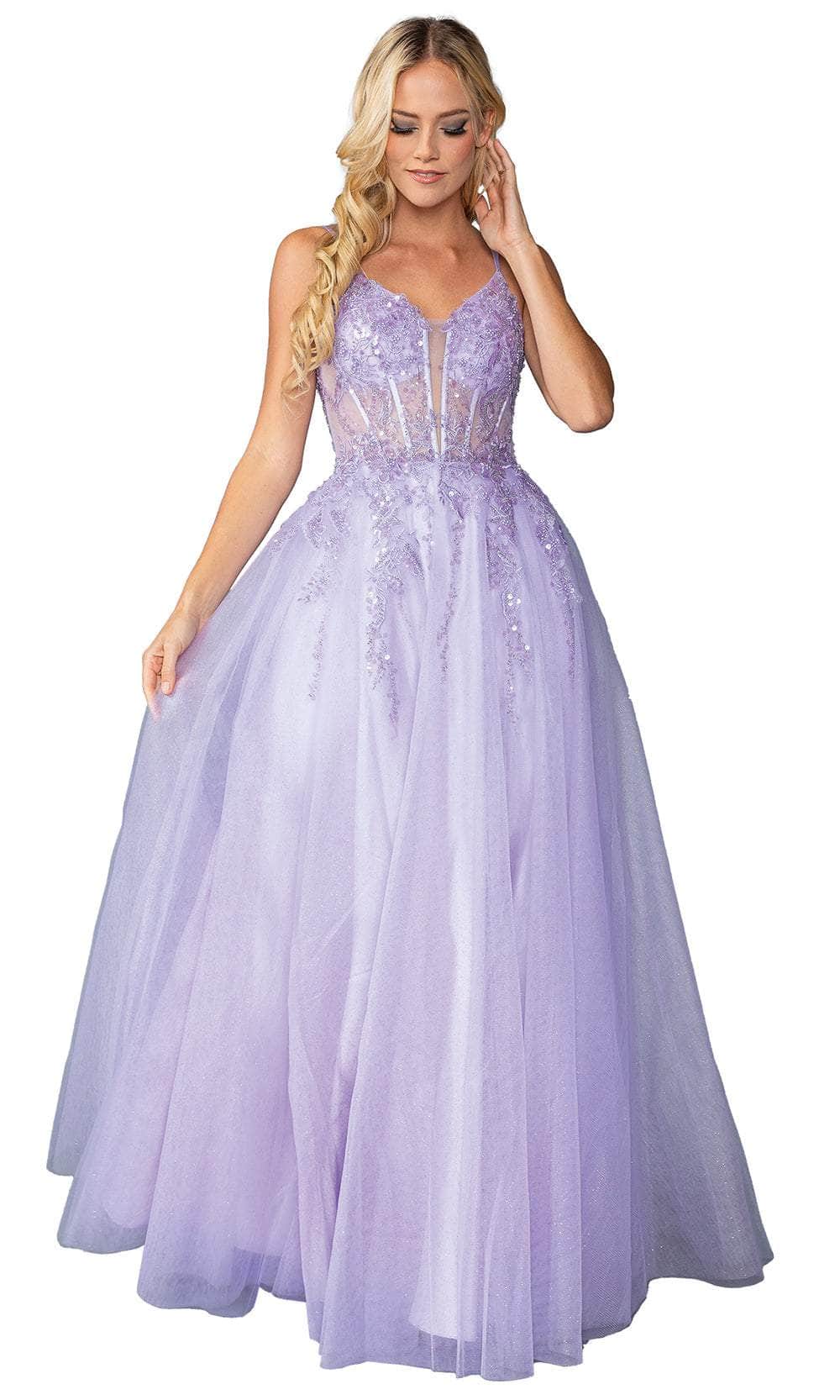 Dancing Queen 4437 - Sequin Corset Prom Dress Prom Dresses