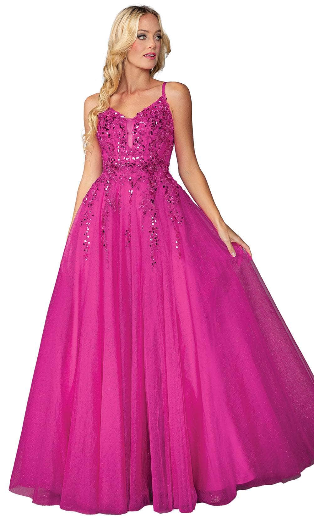 Dancing Queen 4437 - Sequin Corset Prom Dress Prom Dresses