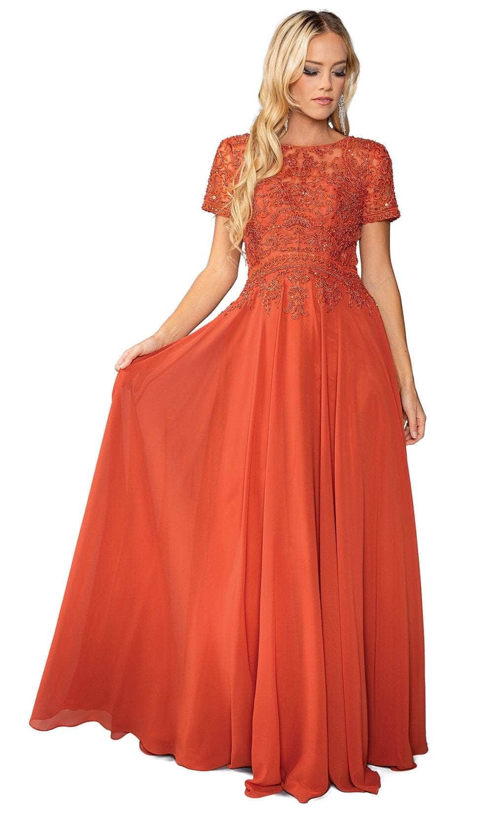 Dancing Queen 4444 - Applique A-Line Prom Dress Prom Dresses