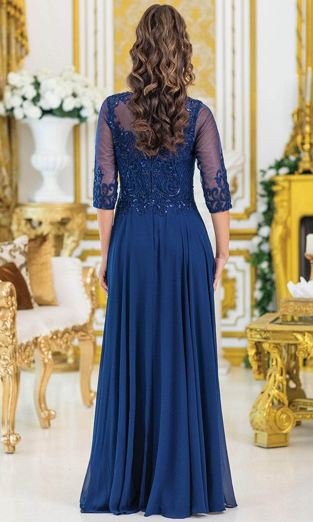 Dancing Queen 4497 - Long Beaded Embellished Dress Mother of the Bride Dresses