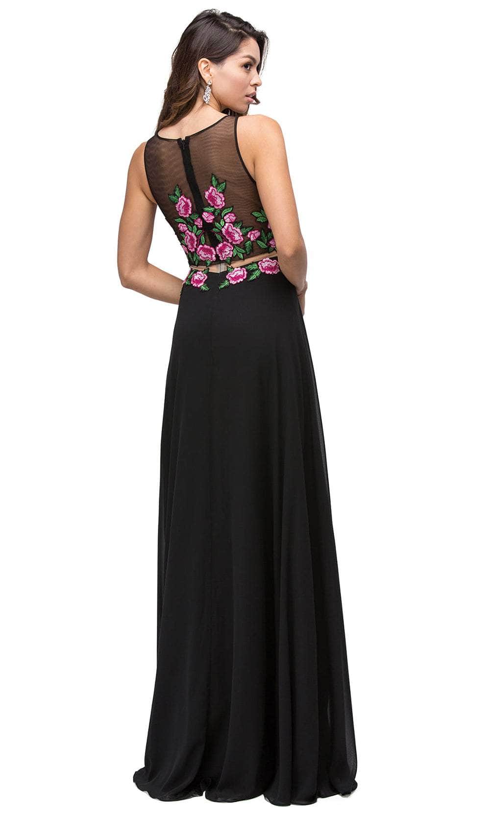 Dancing Queen 9800 - Illusion Back A-Line Prom Gown Prom Dresses