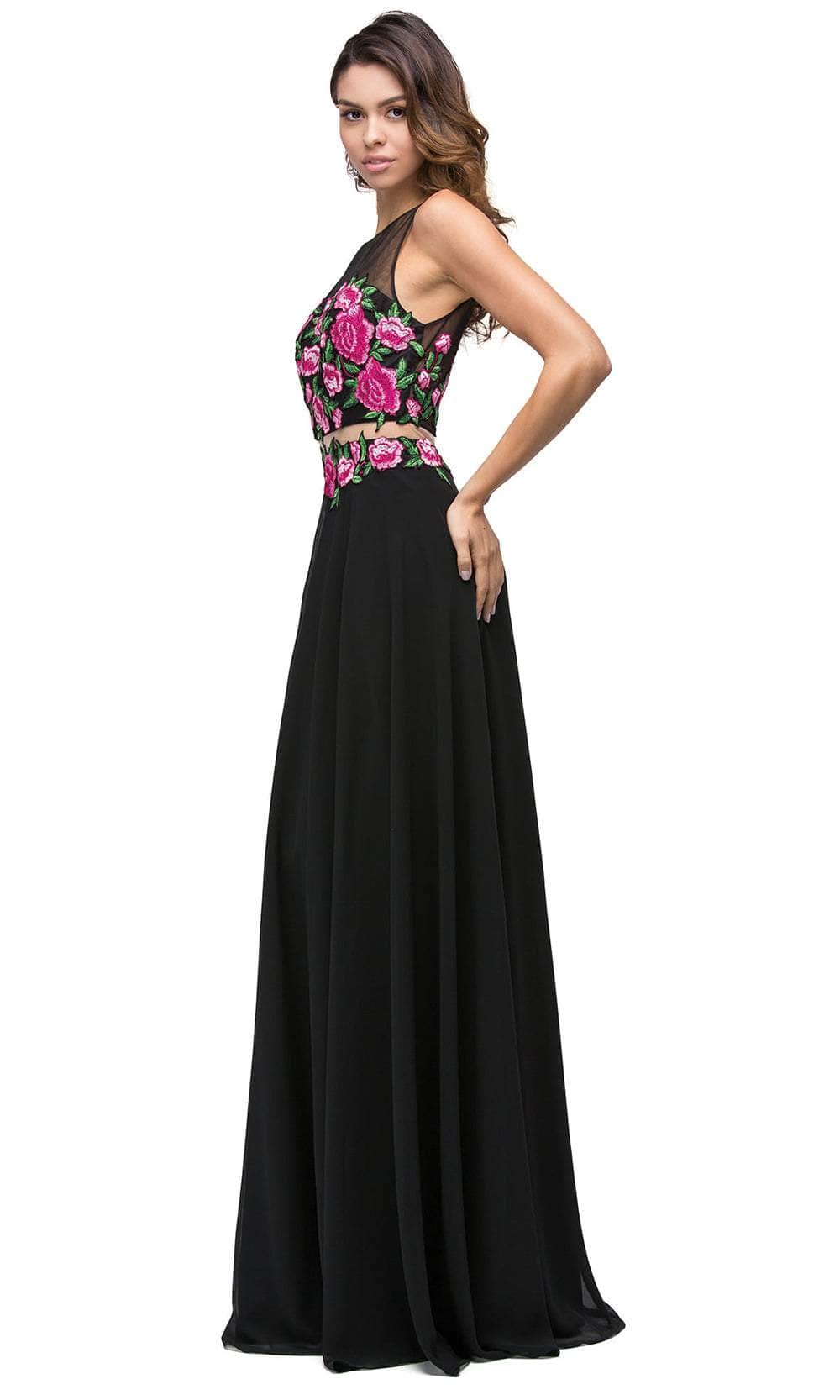 Dancing Queen 9800 - Illusion Back A-Line Prom Gown Prom Dresses