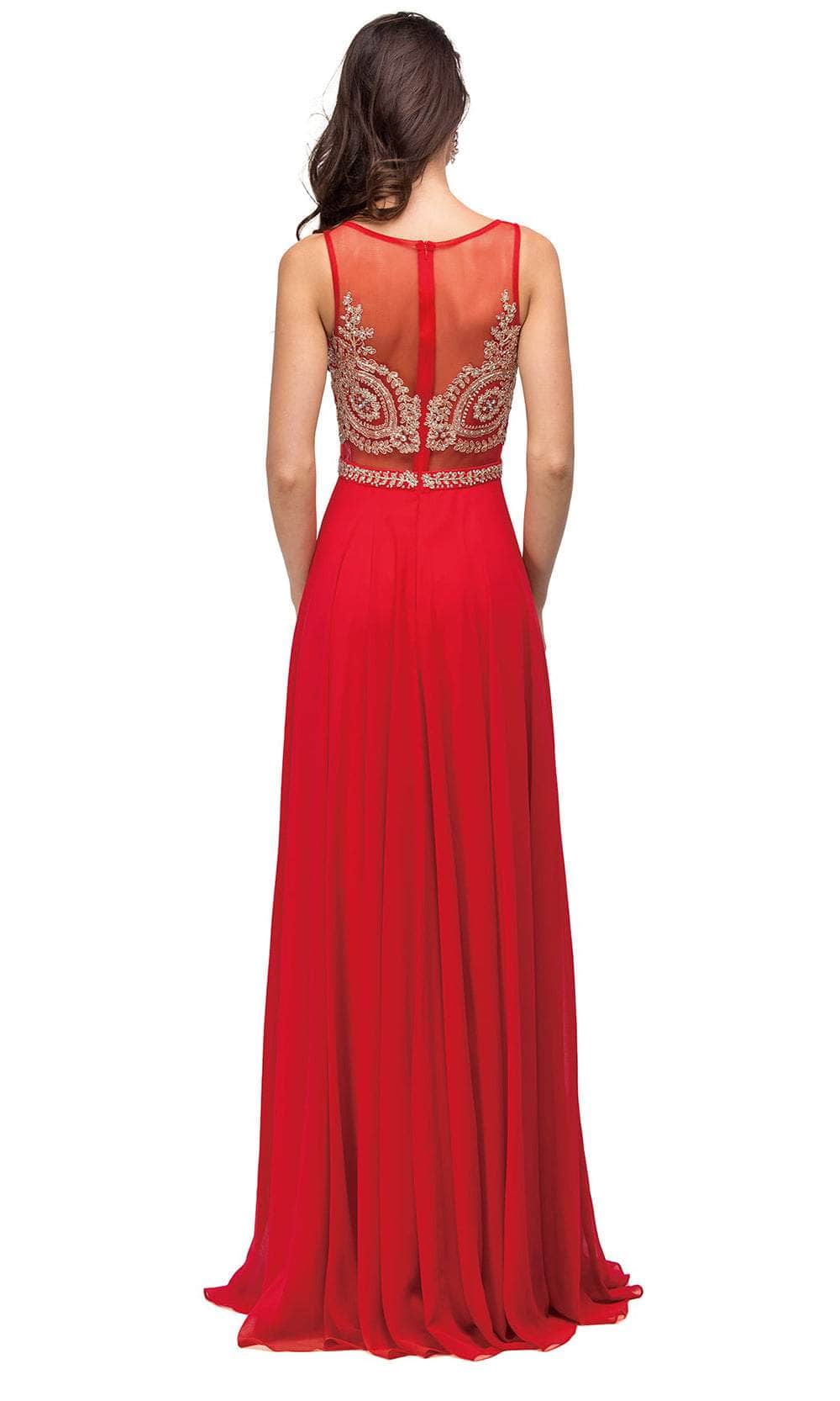 Dancing Queen 9856 - Sleeveless Scoop Prom Gown Prom Dresses