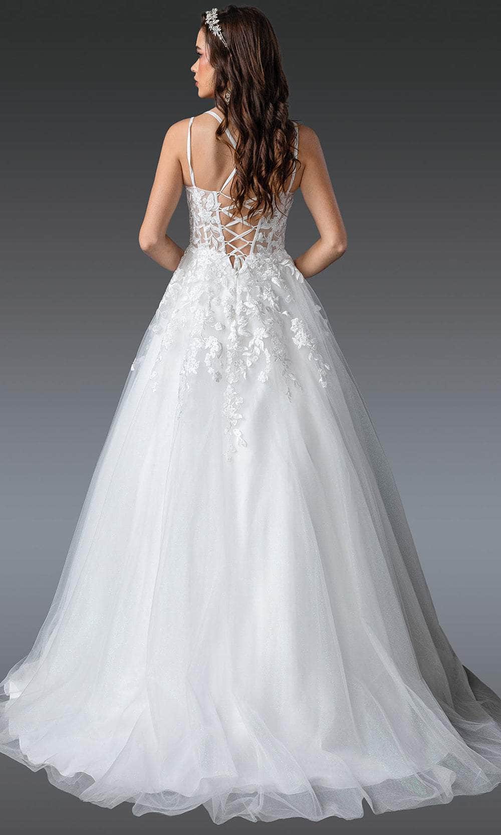 Dancing Queen Bridal 0281 - Floral Applique Bridal Dress Wedding Dresses