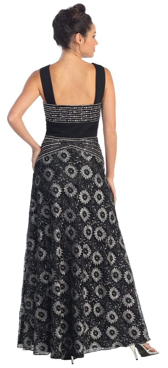 Elizabeth K - GL1002 Daisy Printed Embellished Sweetheart Dress Special Occasion Dress