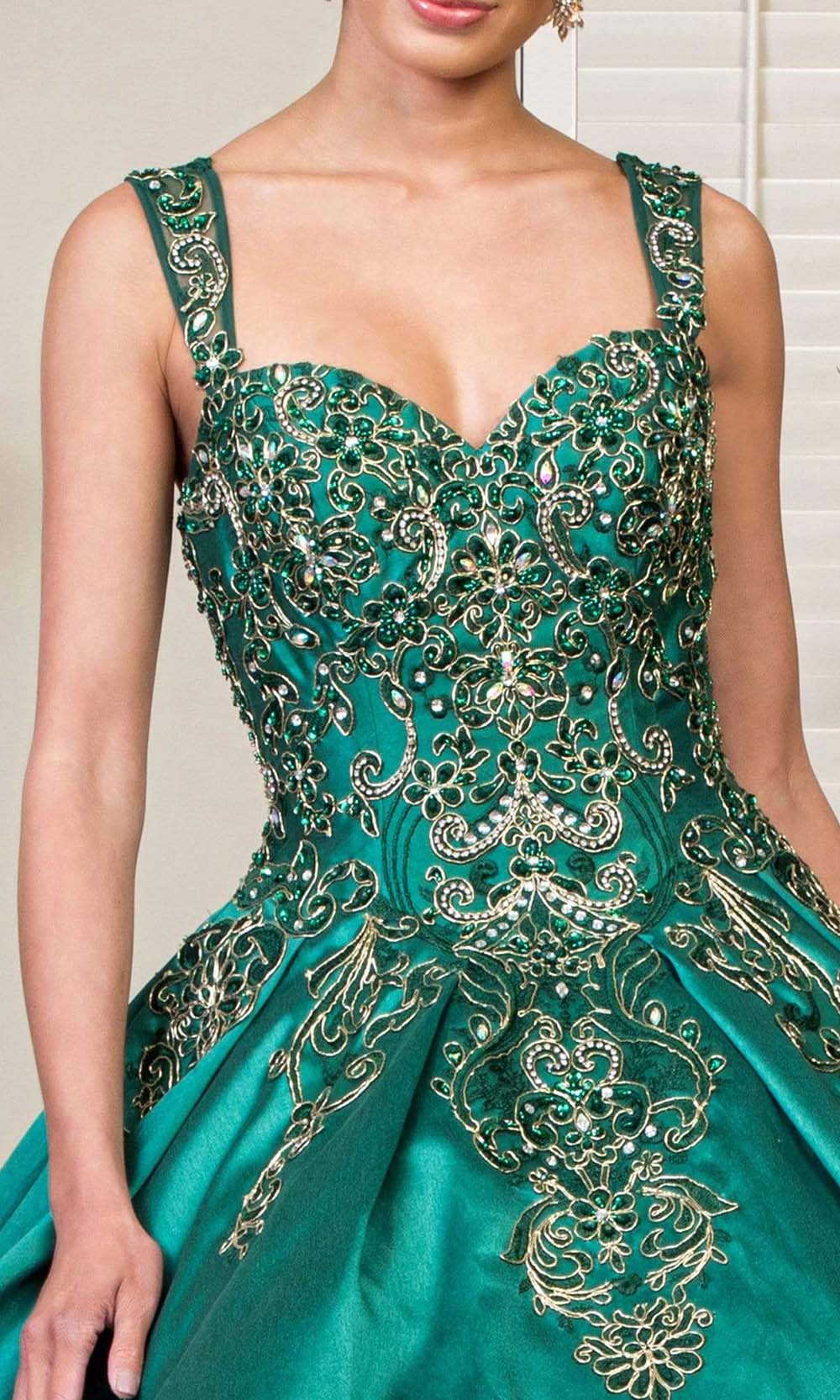 Elizabeth K - GL1930 Embroidered Sweetheart Satin Ballgown Quinceanera Dresses