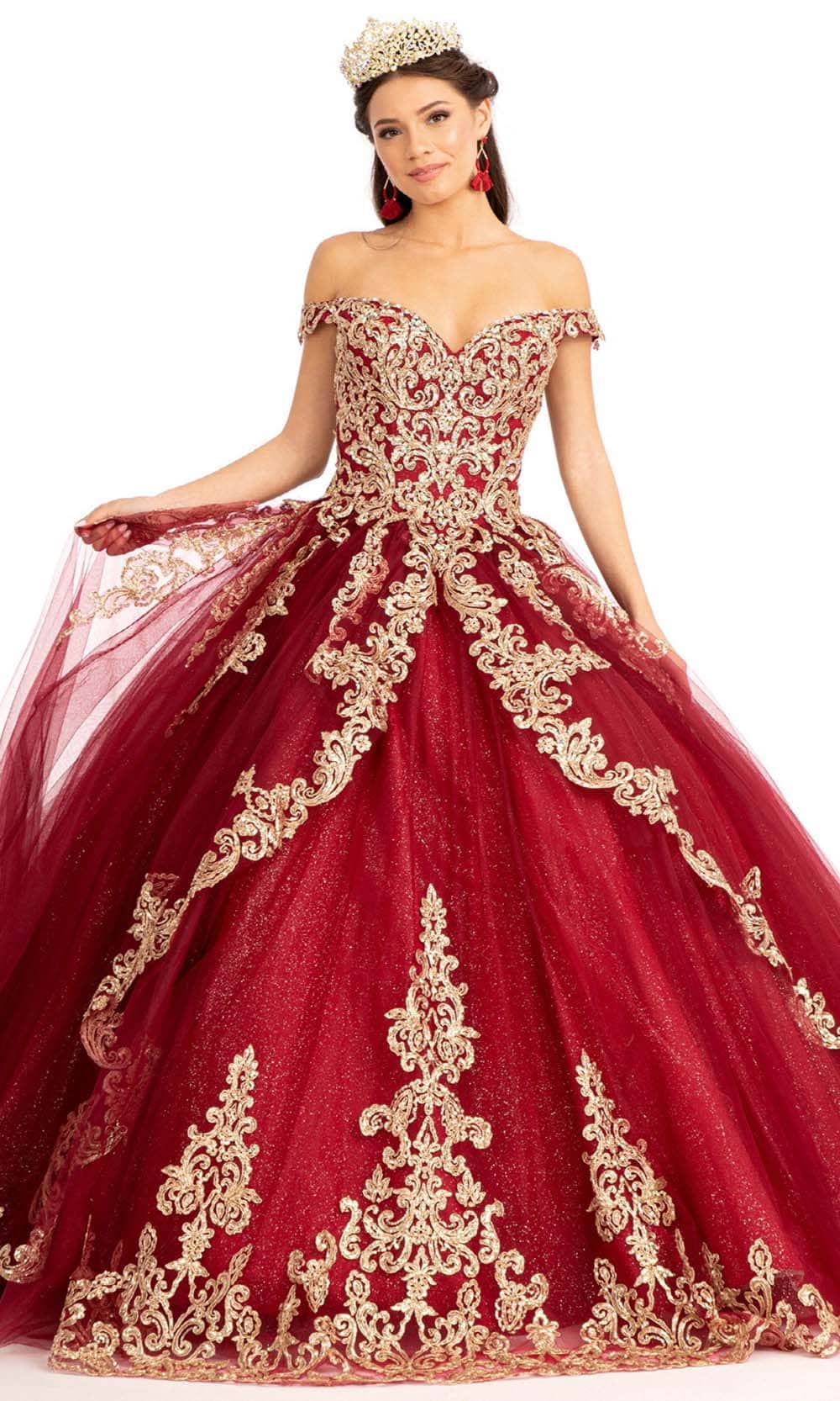 Elizabeth K GL1972 - Off-shoulder Sweetheart Neck Ball Gown Ball Gowns