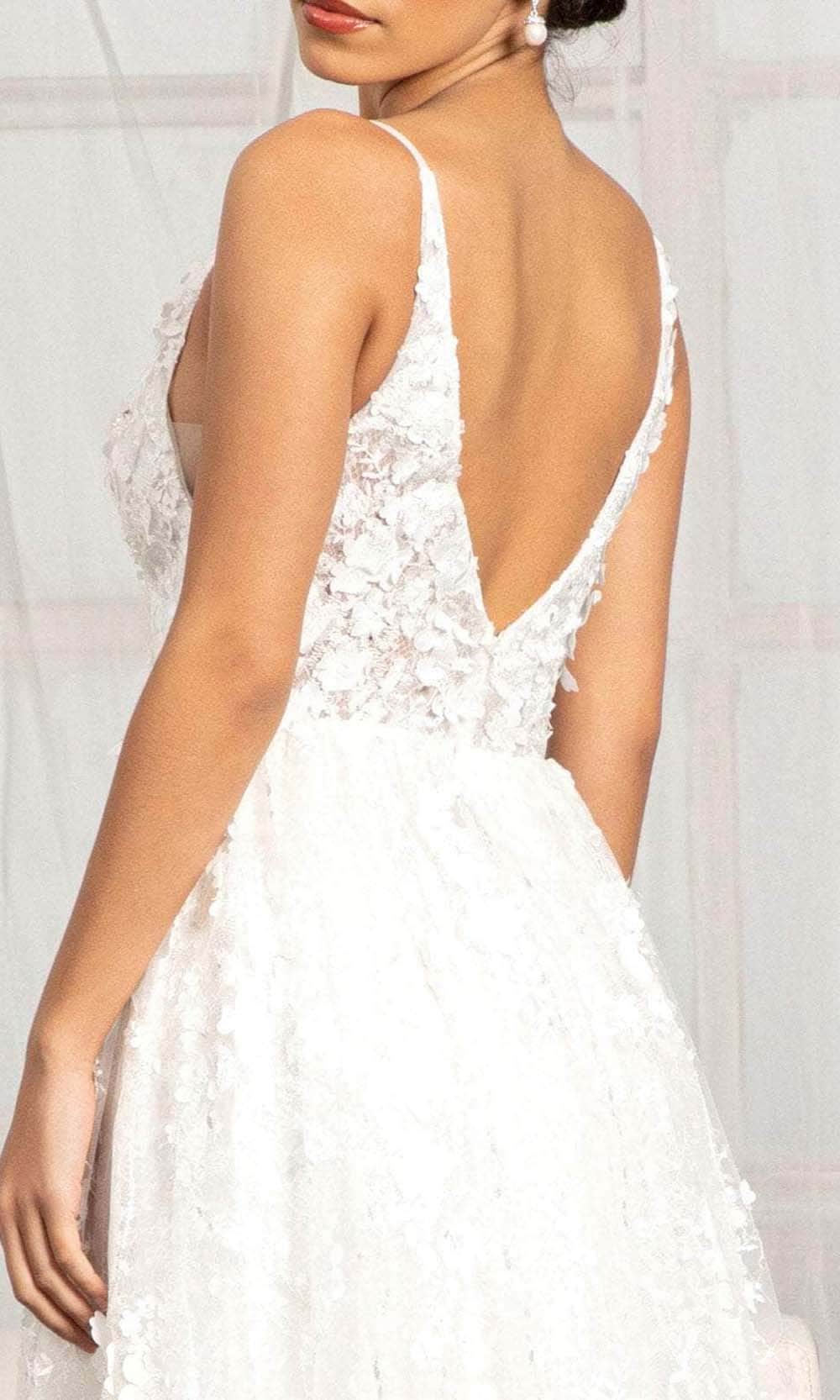 Elizabeth K GL1984 - Sleeveless Floral A-Line Dress Wedding Dresses