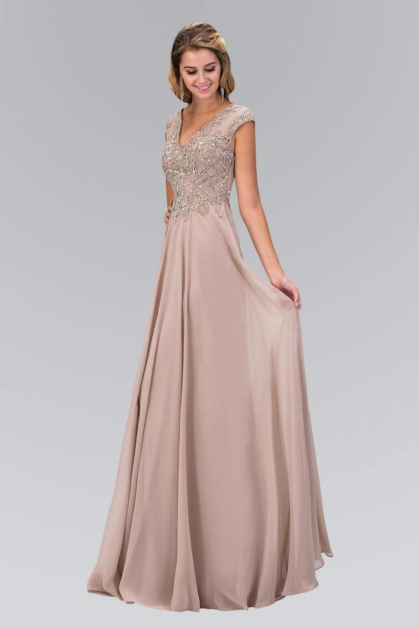 Elizabeth K GL2119 Prom Dress - Tan | NewYorkDress Elizabeth K GL2119 Prom Dress - Tan | NewYorkDress