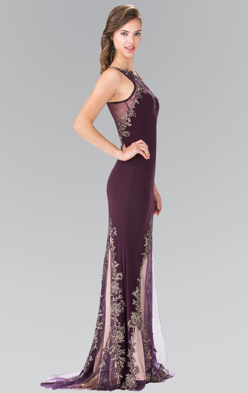 Elizabeth K - GL2204 Embroidered High Neck Gown Special Occasion Dress