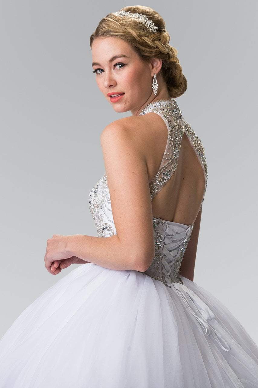 Elizabeth K - GL2206 High Illusion Ornate Ballgown Quinceanera Dresses