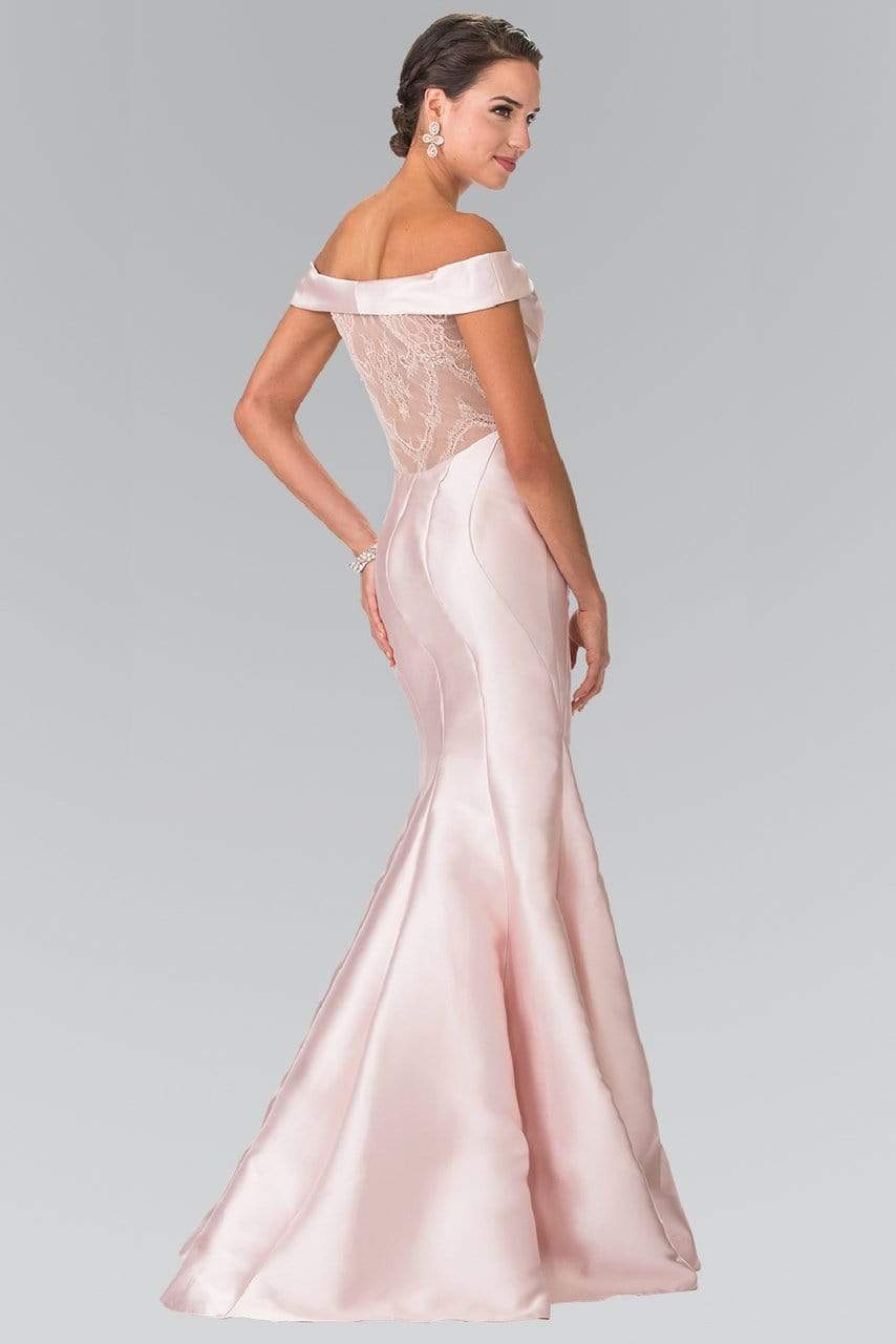 Elizabeth K - GL2213 Laced Off-Shoulder Mikado Mermaid Dress Special Occasion Dress