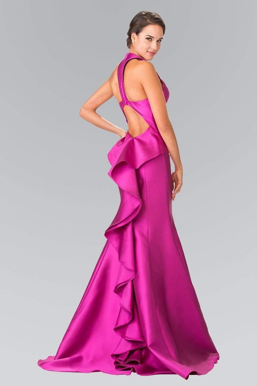 Elizabeth K - GL2224 Chic V-Neck Mikado Mermaid Dress Special Occasion Dress