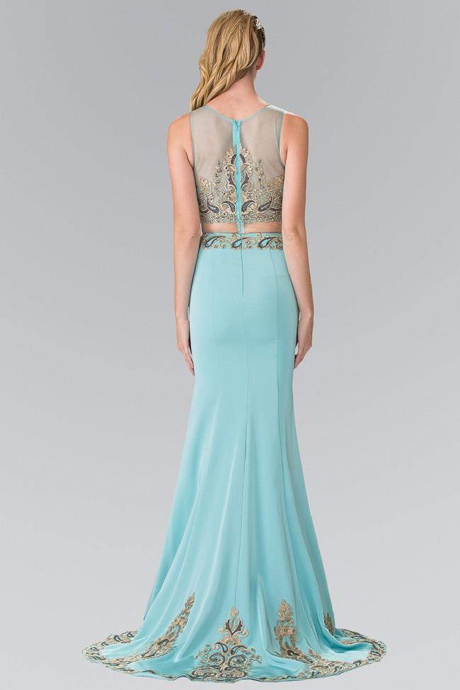 Elizabeth K - GL2248 Embroider Two Piece Long Dress Special Occasion Dress