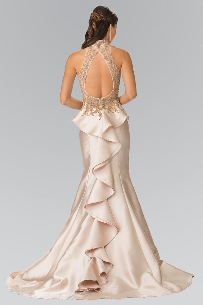 Elizabeth K - GL2280 High Neck Mermaid Gown Pageant Dresses