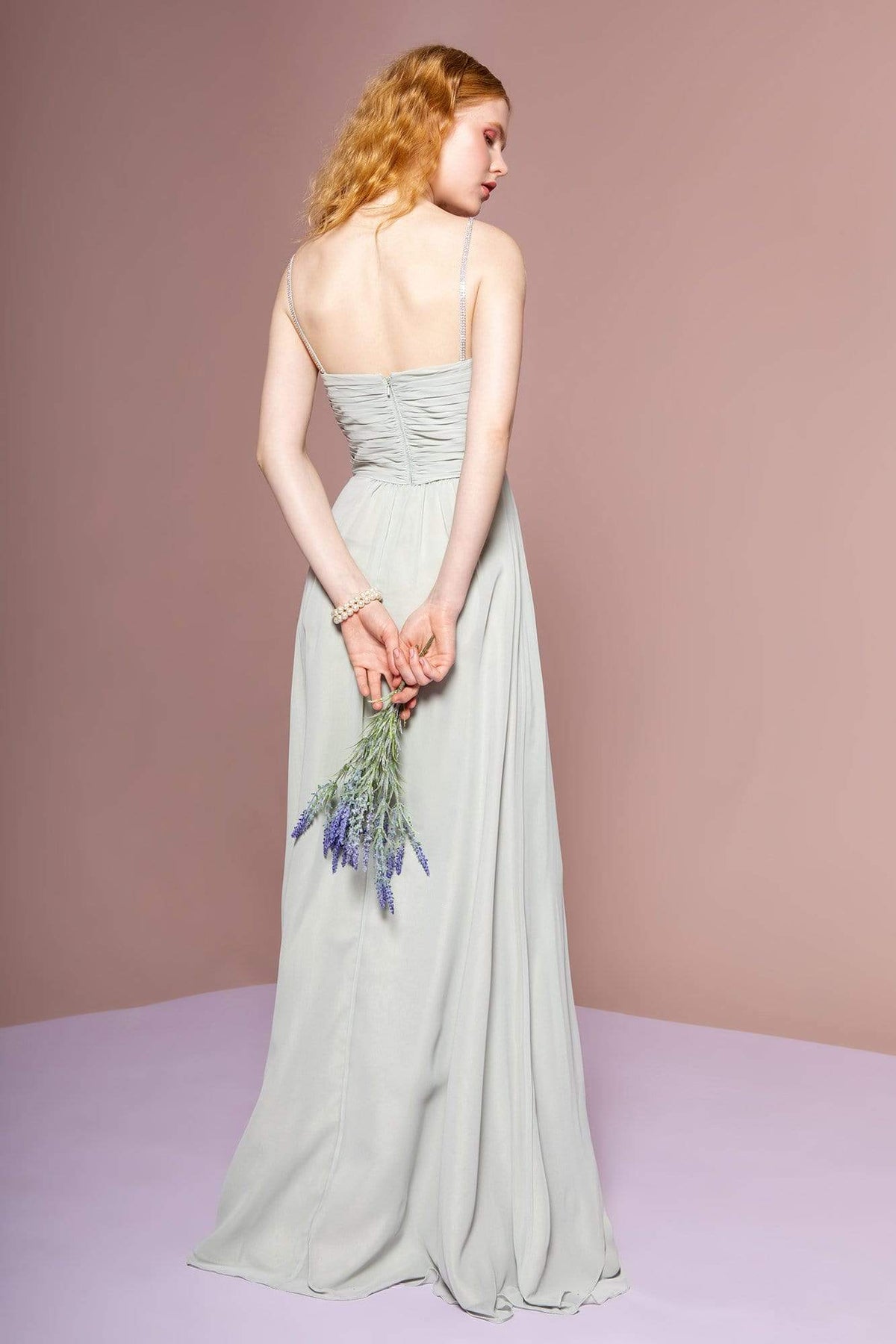 Elizabeth K - GL2666 Shirred Surplice Sweetheart Bodice Gown Bridesmaid Dresses