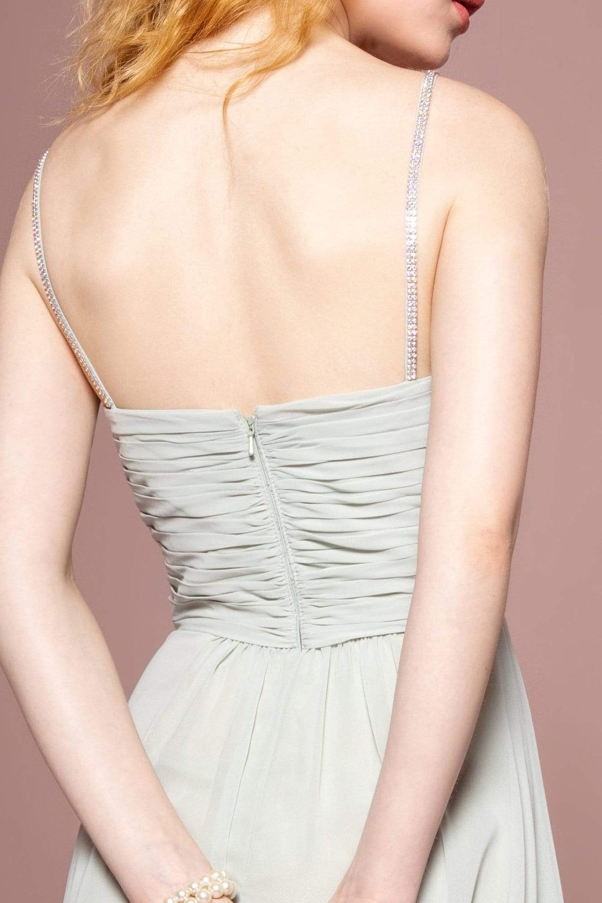 Elizabeth K - GL2666 Shirred Surplice Sweetheart Bodice Gown Bridesmaid Dresses