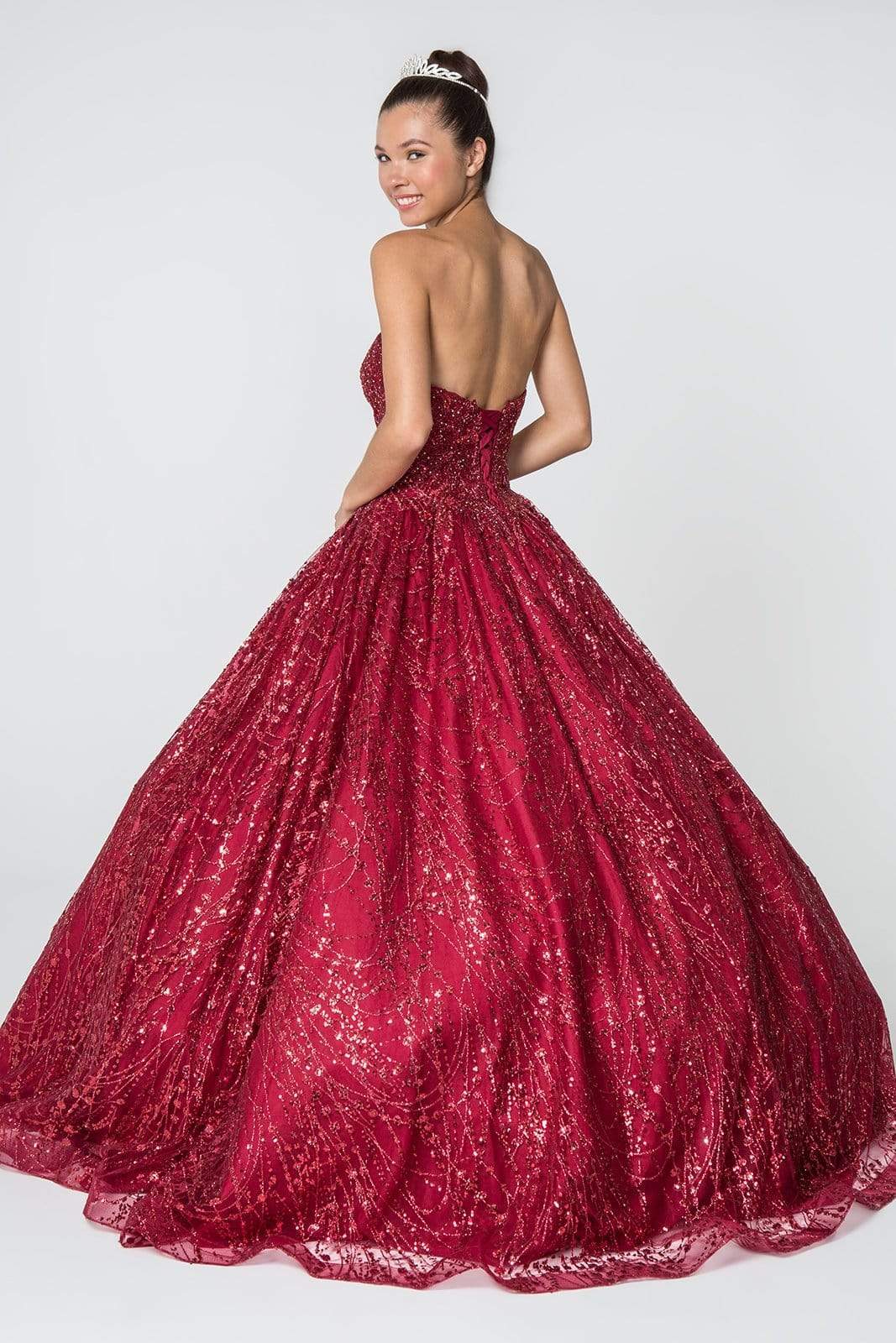 Elizabeth K - GL2804 Embellished Sweetheart Ballgown with Bolero Quinceanera Dresses