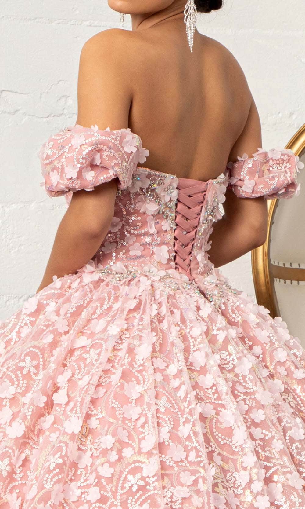 Elizabeth K GL3019 - Off-shoulder Sweetheart Neck Ball Gown Quinceanera Dresses