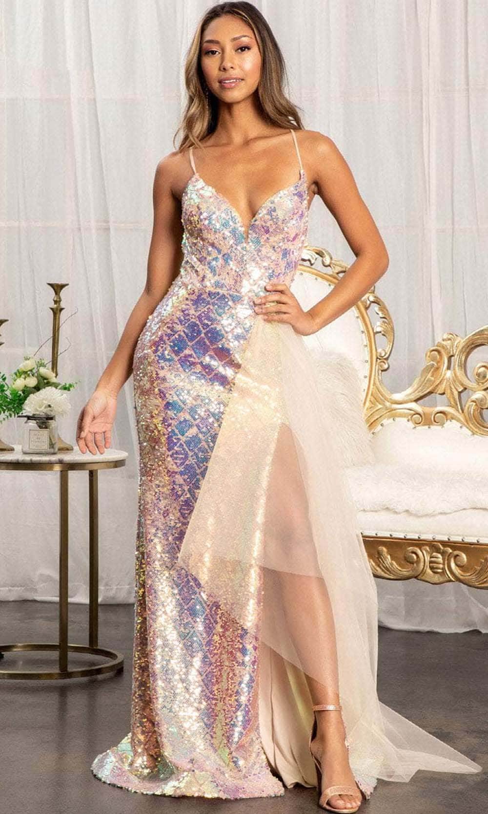 Elizabeth K GL3026 - Colorful Sequin Mermaid Dress Prom Dresses