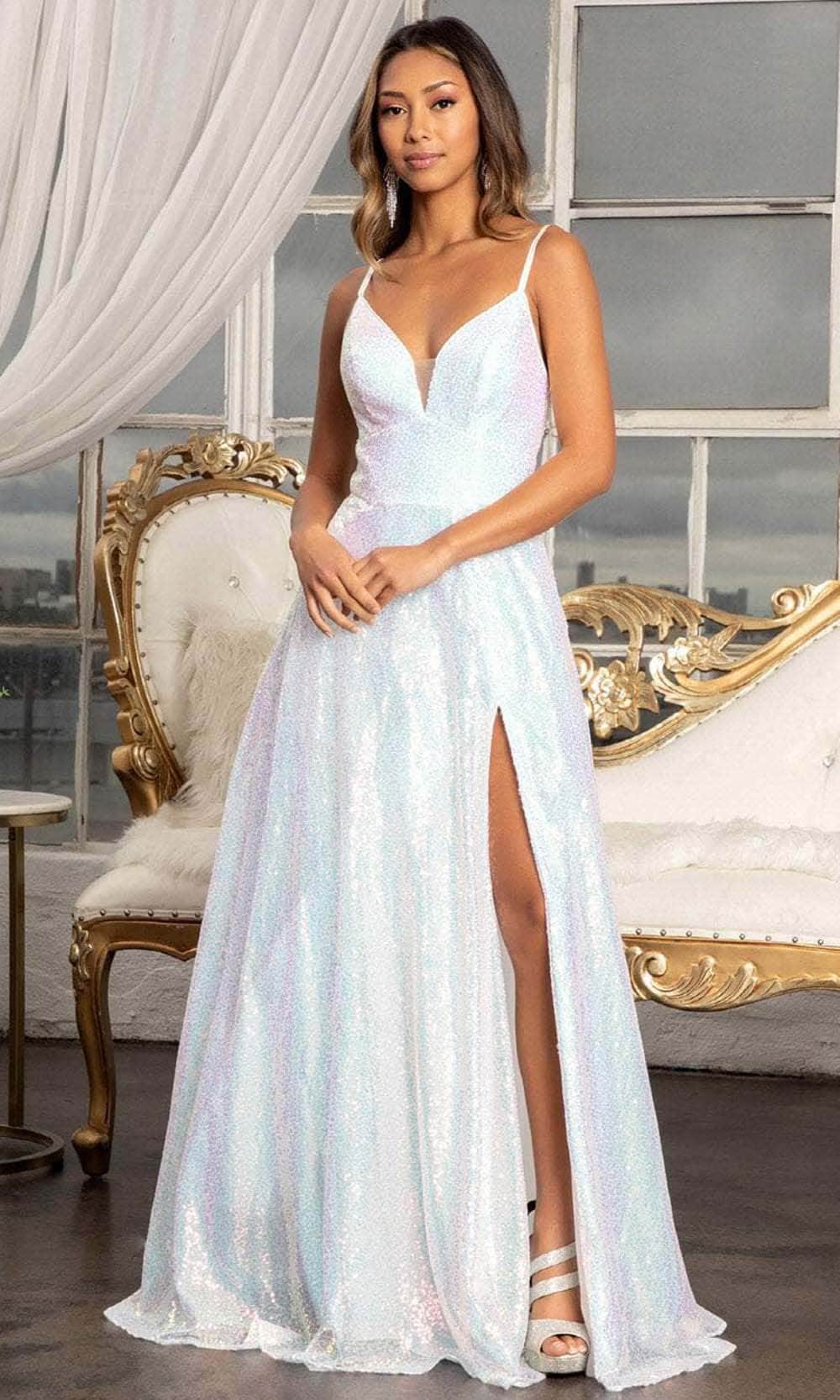 Elizabeth K GL3028 - Sleeveless Sweetheart A-Line Dress Prom Dresses XS / White