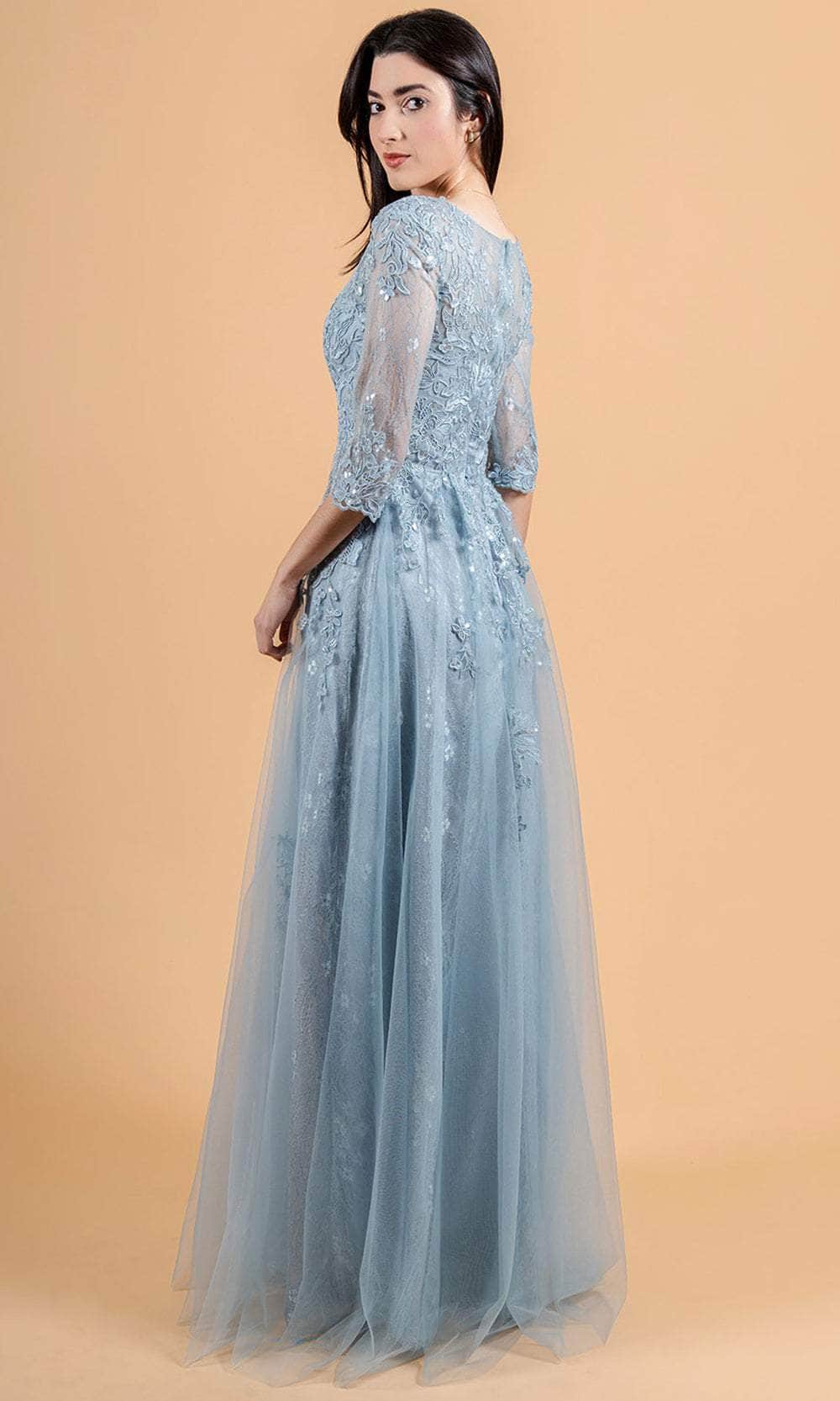 Elizabeth K GL3629 - Sequin Embroidered Formal Dress Mother of the Bride Dresses