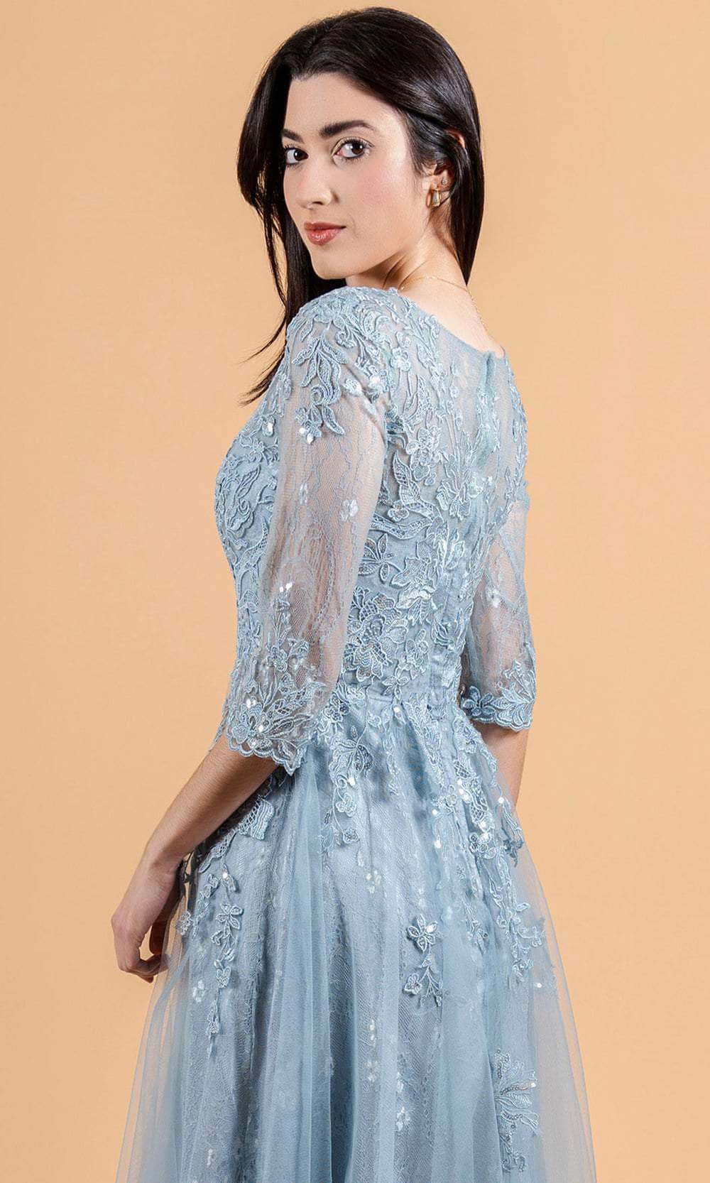 Elizabeth K GL3629 - Sequin Embroidered Formal Dress Mother of the Bride Dresses