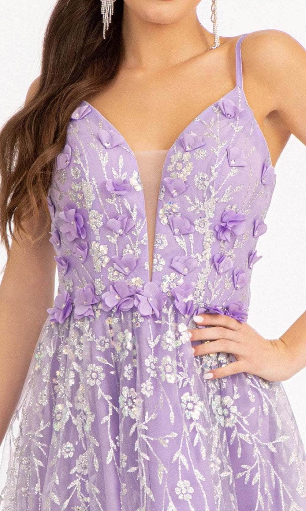 Elizabeth K GS1998 - Deep V-Neck Short Dress Special Occasion Dress