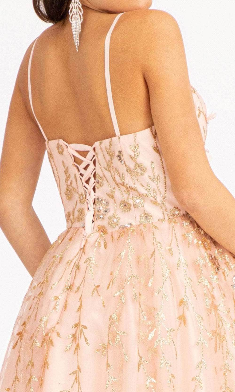 Elizabeth K GS1998 - Deep V-Neck Short Dress Special Occasion Dress