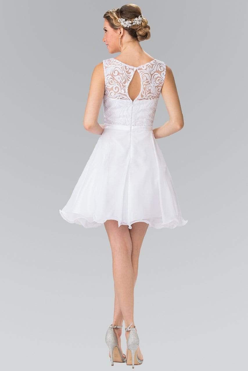 Elizabeth K - GS2314 Sleeveless Lace Bodice A-Line Short Dress Special Occasion Dress