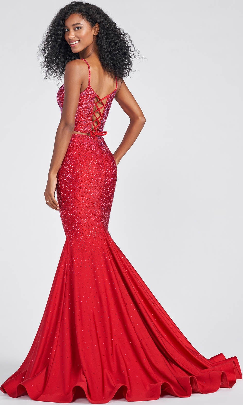 Ellie Wilde EW122013 - Two-Piece Beaded Prom Gown Special Occasion Dress
