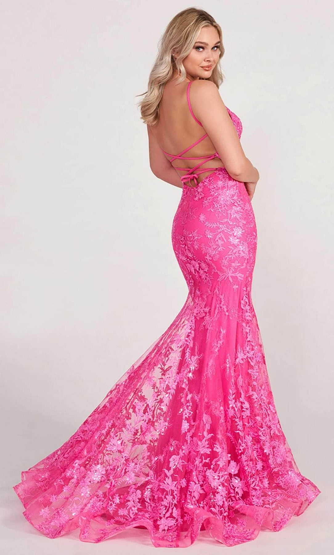 Ellie Wilde EW34009 - Embroidered Sleeveless Evening Dress Pageant Dresses