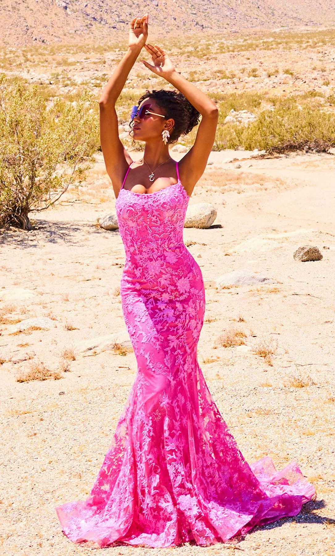 Ellie Wilde EW34009 - Embroidered Sleeveless Evening Dress Pageant Dresses