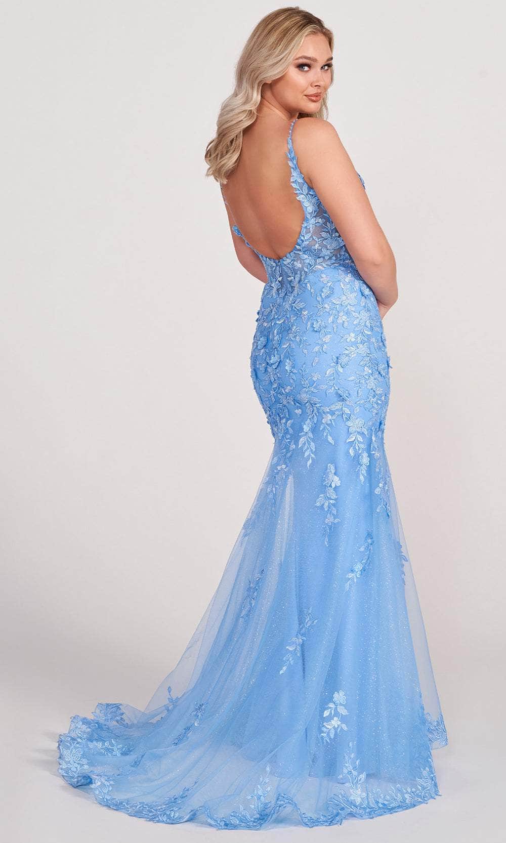 Ellie Wilde EW34067 - Embroidered Trumpet Prom Dress Prom Dresses