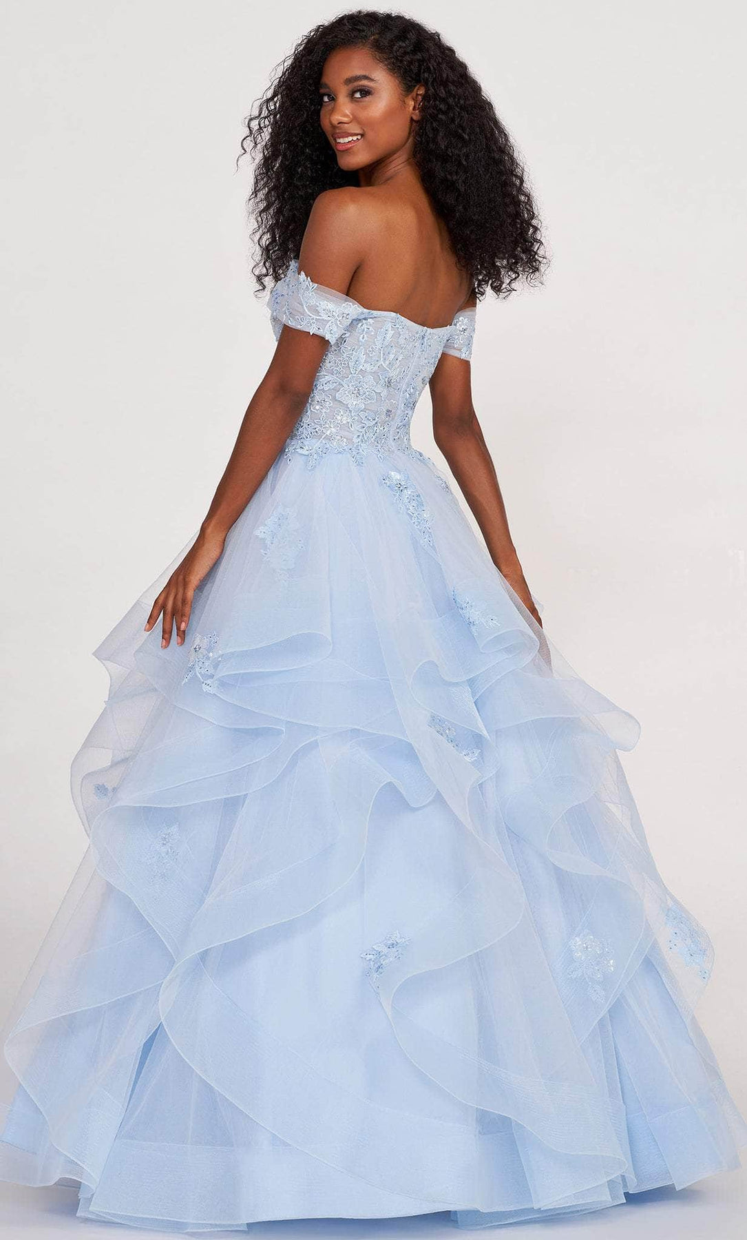 Ellie Wilde EW34108 - Embroidered Lace Sleeveless Ballgown Ball Gowns