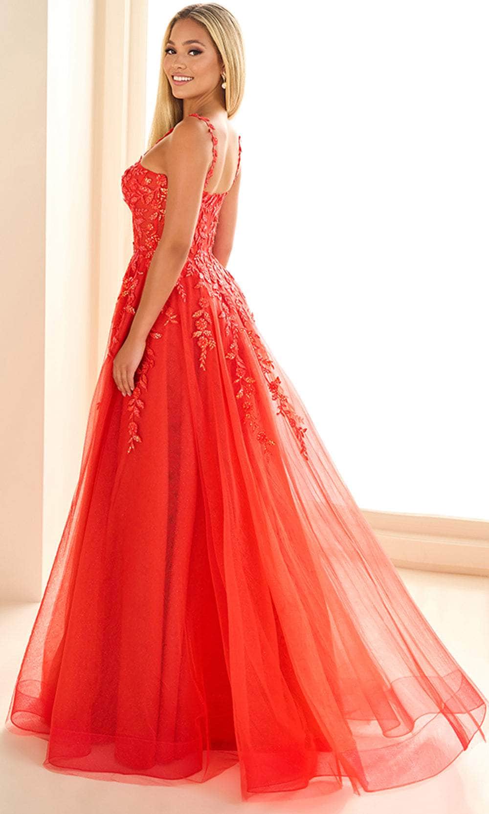 Ellie Wilde EW36046 - Lace Appliqued A-Line Prom Dress