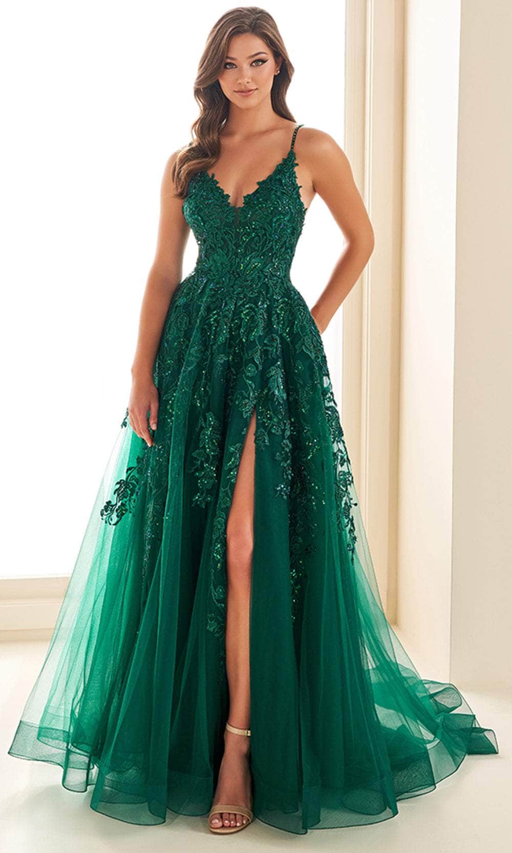 Ellie Wilde EW36206 - Long Tulle, Applique, Sequin, Stone Accents, Organza, Horsehair & Lining A-Line Dress - Sleeveless, Lace Applique, Sequin Embellished, Mid-Open Back, Concealed Zipper Closure, Slit, Horse Hair Hem, Train Ellie Wilde EW36206 - Long Tulle, Applique, Sequin, Stone Accents, Organza, Horsehair & Lining A-Line Dress - Sleeveless, Lace Applique, Sequin Embellished, Mid-Open Back, Concealed Zipper Closure, Slit, Horse Hair Hem, Train