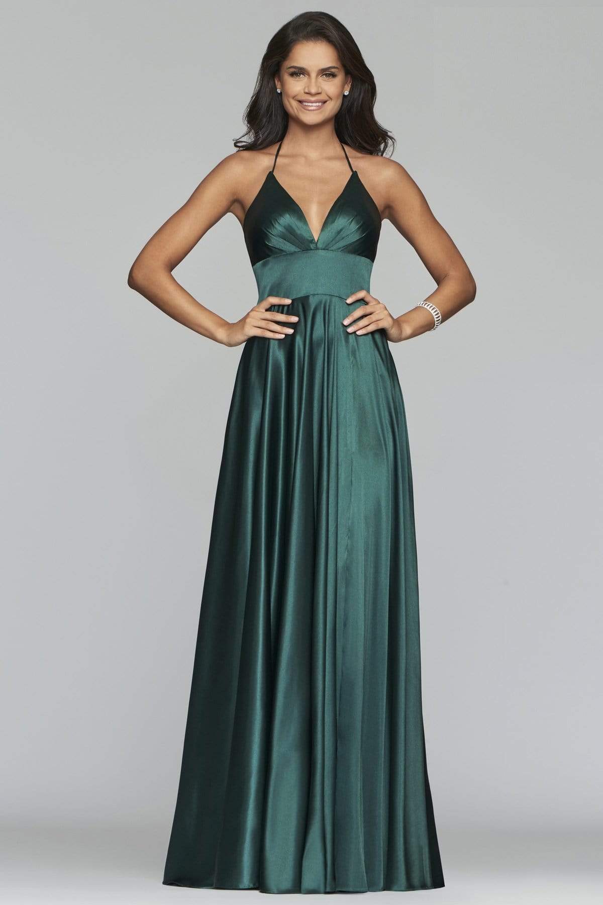 strapless open back dress Custom Prom Dress 6 main image 0