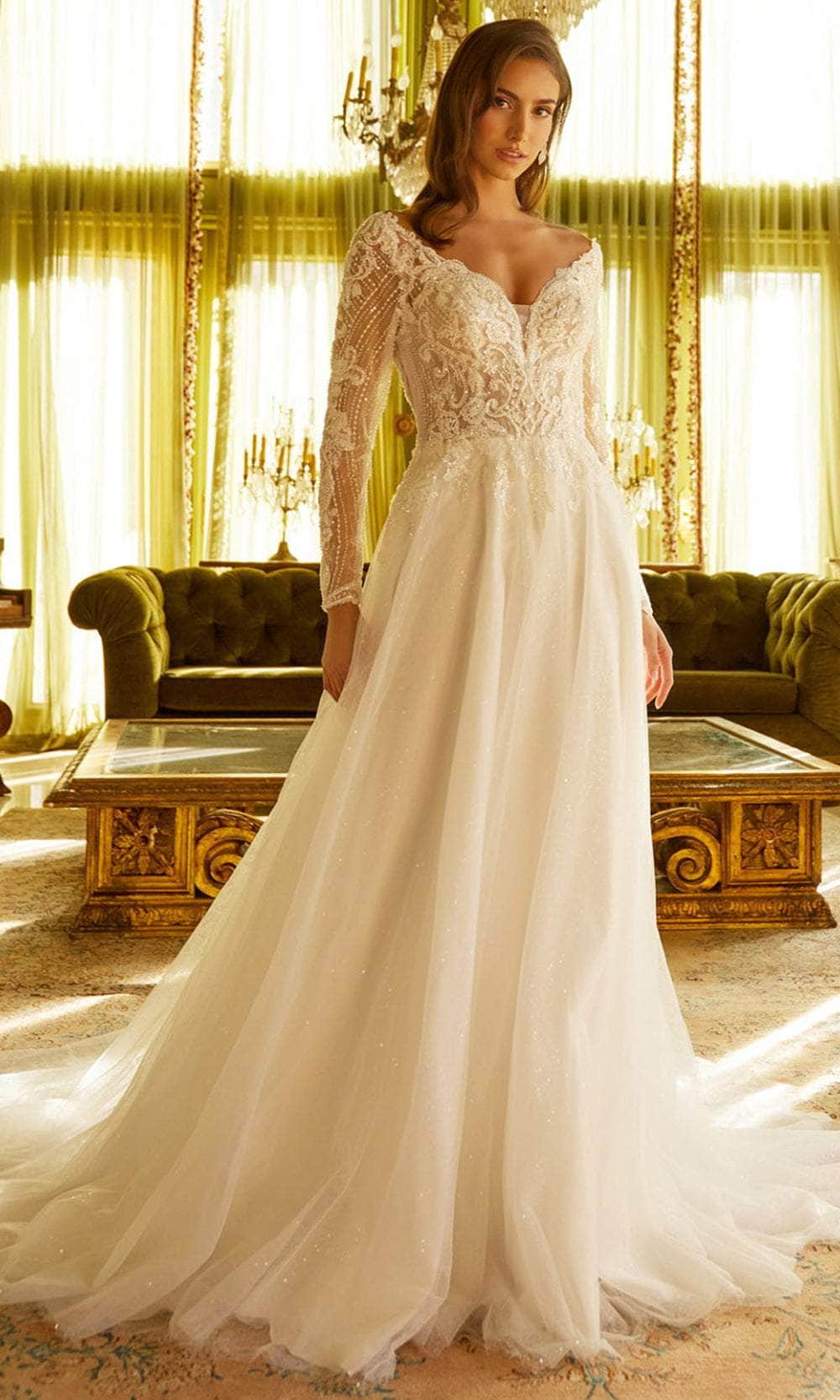 GLS by Gloria Bridal GL3530 - Long Sleeve A-Line Bridal Gown Bridal Dresses