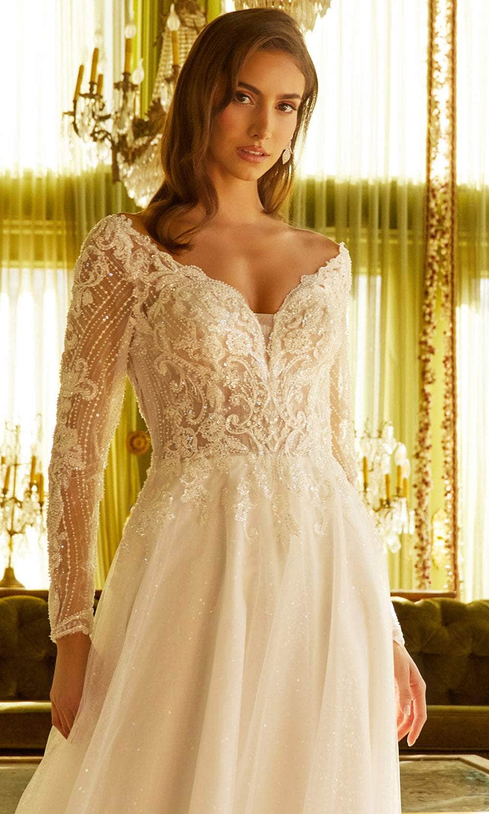 GLS by Gloria Bridal GL3530 - Long Sleeve A-Line Bridal Gown Bridal Dresses