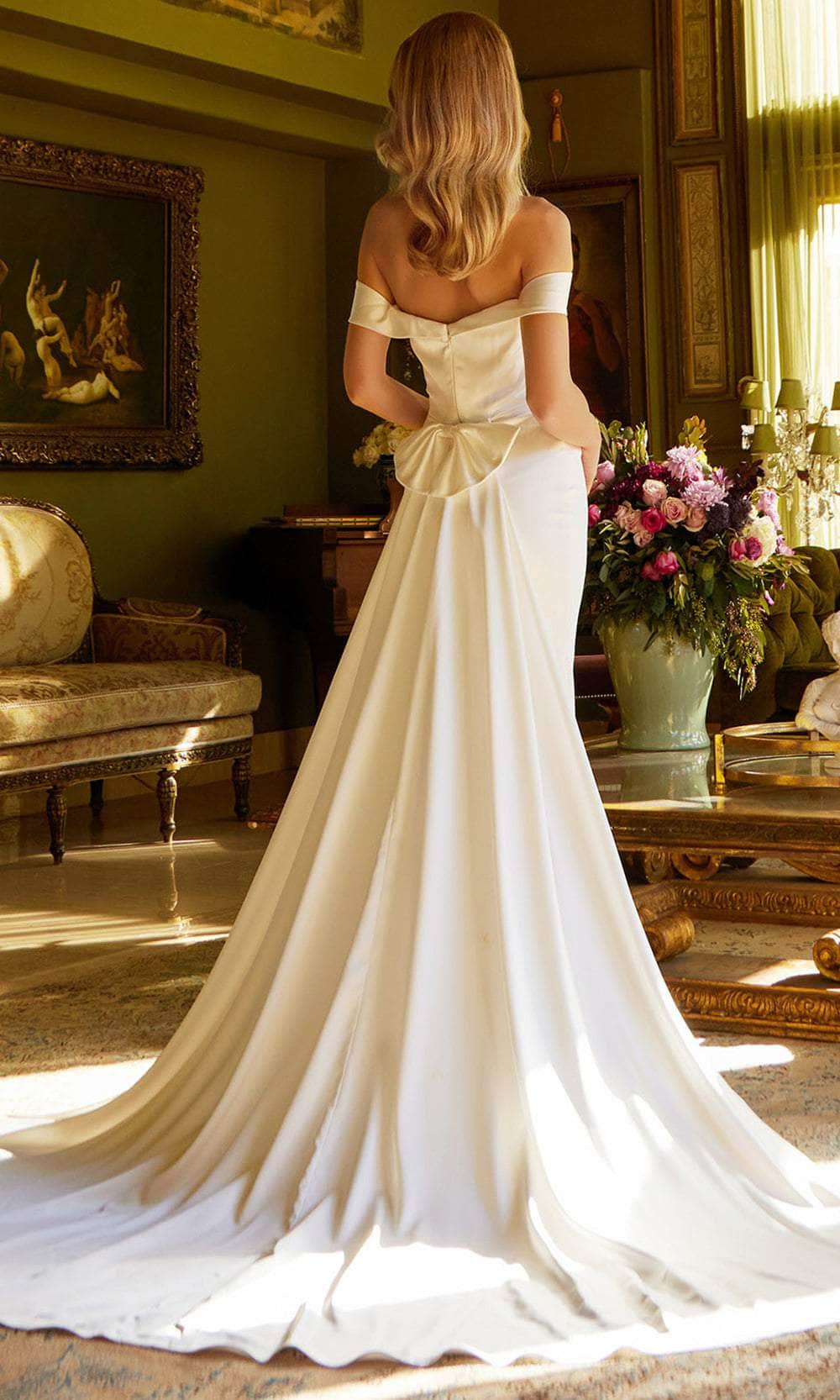 GLS by Gloria Bridal GL3545 - Draped Off Shoulder Bridal Gown Bridal Dresses